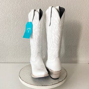 Lane MEGAN MORONEY Smokeshow Womens Cowboy Boots 7.5 White Western Cowgirl Tall